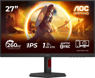 Produktbild von AOC G4 27G4ZR/69, 68,6 cm (27"), 1920 x 1080 Pixel, 1 ms, Schwarz, Rot