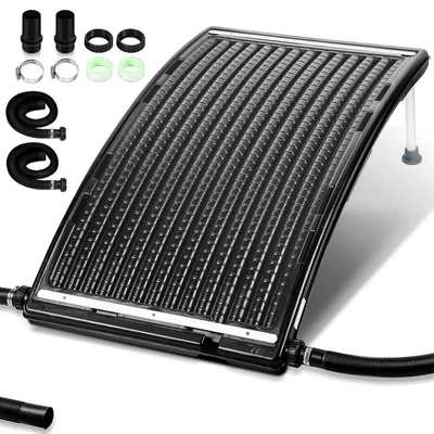 Immagine prodotto di Riscaldatore solare Jopassy Portate fino a 10.000 litri all'ora Riscaldatore solare curvo per piscina 1 pezzo 110x69x14cm