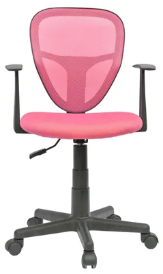 Produktbild von Schreibtischstuhl Kinder STUDIO ergonomisch, Pink - Kinderschreibtischstuhl für Kinderzimmer, drehbar und höhenverstellbar mit Armlehnen, atmungsaktiver Meshbezug [max. Belastbarkeit 100 kg]
