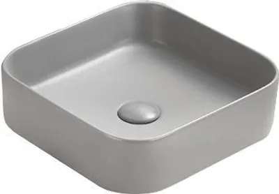 Immagine prodotto di Mexen Vena lavandino da appoggio 37 x 37 cm, grigio chiaro opaco - 22193761