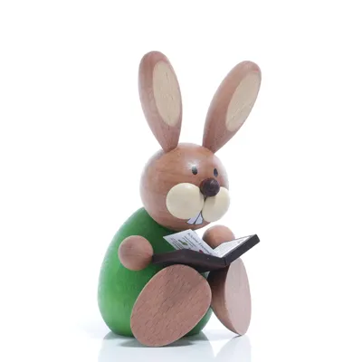 Produktbild von Osterartikel Osterhase mit Buch Höhe=11cm NEU