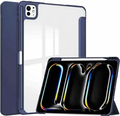 Produktbild von imoshion Trifold Hardcase Klapphülle iPad Pro 11 (2024) M4 - Dunkelblau