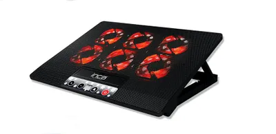 Image de INCA Notebook Kühler INC-601GMS  Bedienfeld, 7-17", 6 Lüfter retail