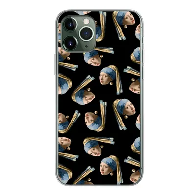 Produktbild von MuchoWow® Handyhülle Schutzhülle Hülle für iPhone 11 Pro Das Mädchen mit dem Perlenohrring - Muster - Vermeer Silikon Softcase Handy Hülle - Handy