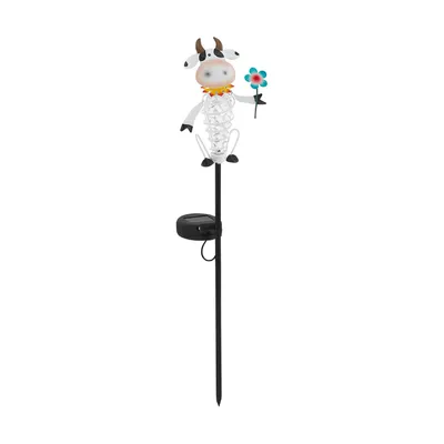 Imagen del producto de Eglo LED Solarleuchte Erdspieß Kuh bunt Gartendeko Figur