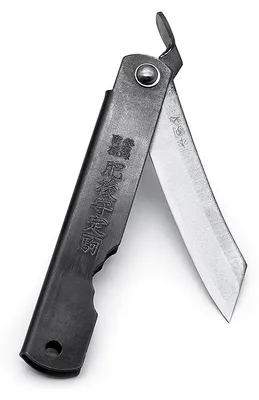 Produktbild von Japanisches Klappmesser NAGAO KANEKOMA Higonokami Warikomi aus Kohlenstoffstahl SK5 - 65 mm