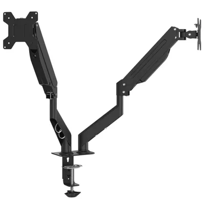 Image de vidaXL Bras d'écran double pour Max 27 pouces Vérin à gaz 20 kg