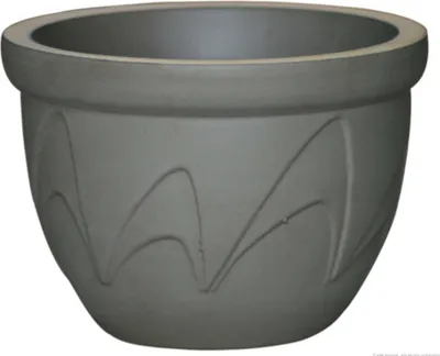 Produktbild von KERAZO Keramik Blumentopf Pflanzkübel Muldental 20x17cm GRÜN-MATT Frostfest, Robust, Standfest