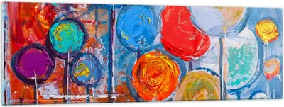 Produktbild von Bilder auf glas - Abstraktion modern - 160x50cm - Glasbilder - Wandbilder - Kunstdruck - zum Aufhängen bereit - Wanddekoration aus Glas - Glas Bilder - Wandbild auf Glas - Einteilig - GAB160x50-4013