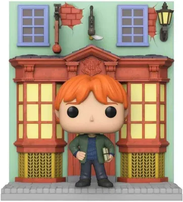 Immagine prodotto di Funko Harry Potter POP! Deluxe in vinile: HP Diagon Alley- Negozio di forniture di Quidditch con Ron 9 cm