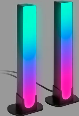 Produktbild von BRILONER LED-Tischleuchte 2er Set, schwarz, je 6W, 550lm, CCT, RGBIC, Smart