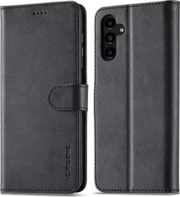 Produktbild von Samsung Galaxy A54 Hülle - LC.IMEEKE Luxus Klapphülle - Schwarz