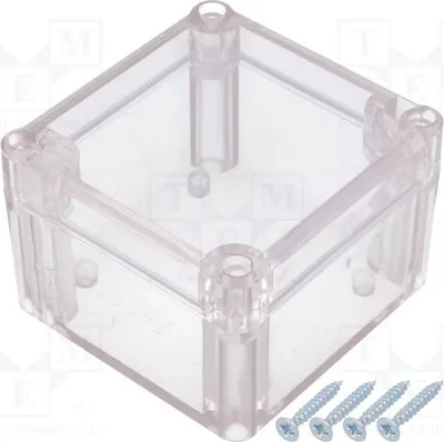 Zdjęcie produktu dla 1 x Obudowa: uniwersalna. Wymiary: Y: 82 mm, Z: 55 mm, X: 80 mm. Półprzezroczysta. Model: Z111PH. Uniwersalna