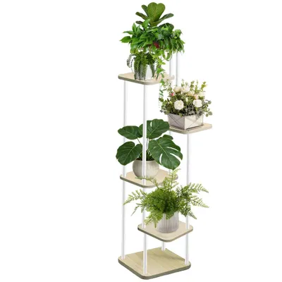 Produktbild von 6 Etagen Pflanzenständer Blumenständer platzsparender aus Metall für Balkon Garten Wohnzimmer