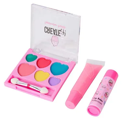 Produktbild von Canenco Make-up-Set für Kinder im flauschigen Rucksack - Beauty Spielzeug