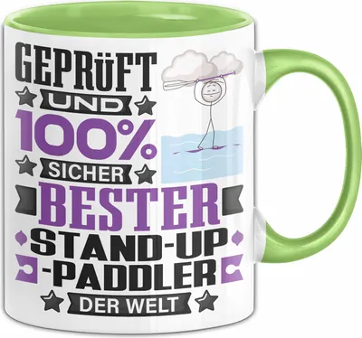Produktbild von Stand-Up-Paddler Geschenk Lustiger Spruch für Stand-Up-Paddler Geschenkidee Bester Stand-Up-Paddler Der Welt (Grün)