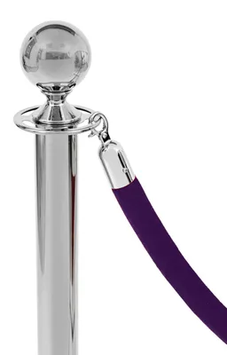Immagine prodotto di Corda in velluto viola - fibbia cromata