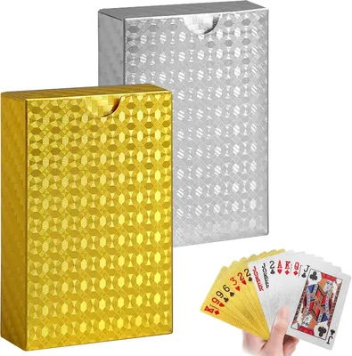 Produktbild von Spielkarten Pokerkarten, 2 Stück, wasserfest, für Kartenspiele