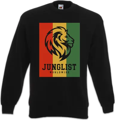 Produktbild von Urban Backwoods Junglist Worldwide, Sweatshirt, Farbe: Schwarz, Größe: L