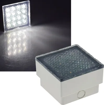 Image de ChiliTec LED Pavés BRIKX 10 blanc neutre 10x10x7cm, 80lm, IP67, 230V