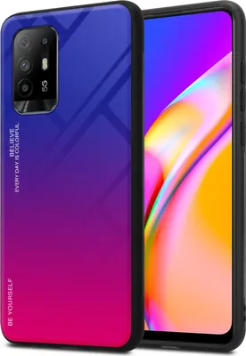 Produktbild von Cadorabo Hülle für Oppo A94 5G Schutz Hülle in Schwarz Handyhülle TPU Etui Cover Case Tempered Glas