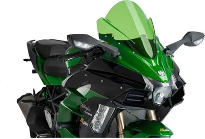 Zdjęcie produktu dla Ekran PUIG z-racing zielony 400x390mm do Kawasaki