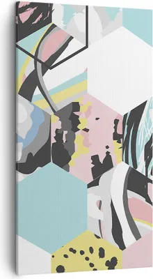Produktbild von Bild auf Leinwand - Leinwandbild - Abstraktion modern - 45x80cm - Wand Bild - Wanddeko - Wandbilder - Leinwanddruck - Bilder - Kunstdruck - Wanddekoration - Leinwand bilder - Wandkunst - PA45x80-3846