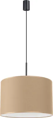 Image de Lampe suspendue NEVIA beige 1xE27 15W tissu/PVC 137x40x40cm Sollux Lighting