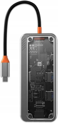 Produktbild von USB-C 8-in-1 Adapter mit HDMI 4K Ethernet Hub
