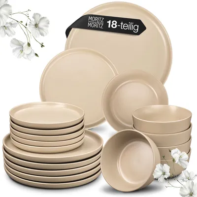 Produktbild von Moritz & Moritz NORDIC 18tlg Geschirrset Taupe