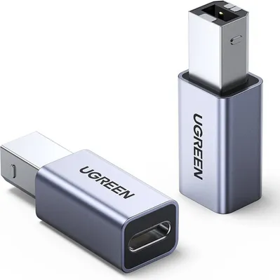 Produktbild von Ugreen Drucker Adapter USB Typ C - USB Typ B grau (US382)