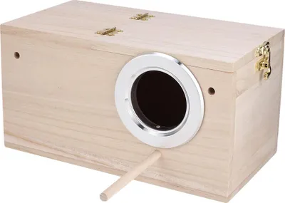 Obrázek produktu pro Quality Wooden Pet Bird Nest House Breeding Box Cage Accessories for Parrot(right opening)