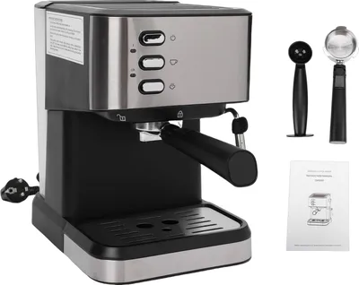 Produktbild von 1050W Kaffeemaschine 92°C Konstante Temperatur Extraktion 20bar Halbautomatische Kaffeemaschine mit 1.5L Wassertank Milchdampfstab EU Stecker