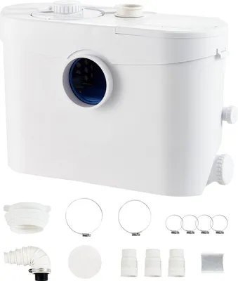 Productafbeelding van Rioollift - 700W Afvalwaterpomp met 10 Meter Opvoerhoogte en Dubbele Wateruitlaat