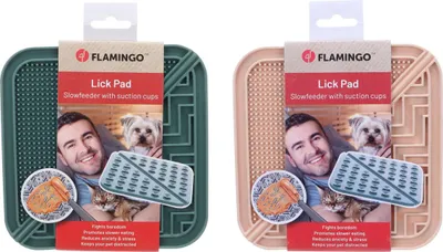 Immagine prodotto di Tappetino da leccare Flamingo Vami quadrato