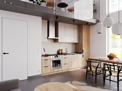 Produktbild von Küchenzeile – Küchenblock – Gerade Küche – Komplettküche – Singleküche – Sorento – K45-G300 – 300 cm – Sonoma Eiche & Beige Matt Ohne Arbeitsplatte