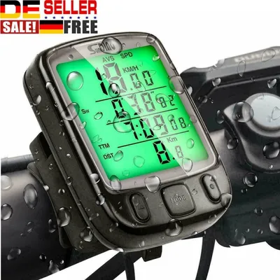 Produktbild von Fahrradcomputer Tachometer Digital LCD Funk Fahrrad Kilometerzähler Wasserdicht