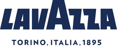 The image displays the Lavazza logo and text indicating the brand's origin and founding year.