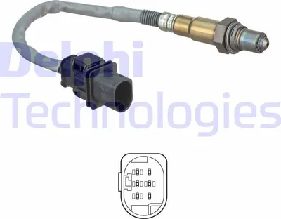 Produktbild von DELPHI Lambdasonde für BMW 3 Touring (E91) Beheizt 312mm ES20555-12B1