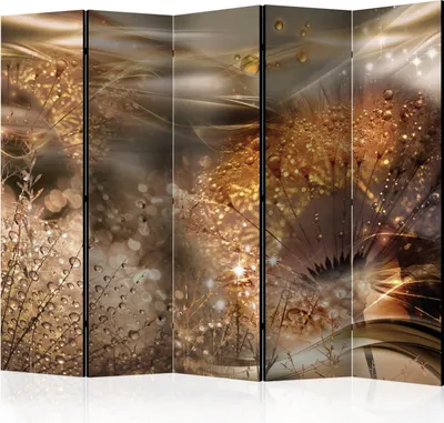 Produktbild von Neuheit! Dekorativer Paravent Raumteiler Trennwand Foto-Paravent Spanische Wand XXL PUSTEBLUME NATUR ABSTRAKT 225x172 cm b-A-0755-z-c