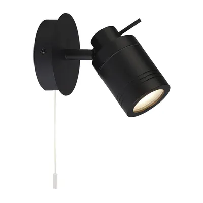 Immagine prodotto di Applique Contemporanea Sansone Acciaio Nero Policarbonato 1 Luce Gu10