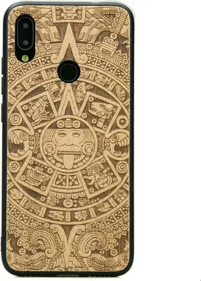 Produktbild von Holzhülle Bewood für Xiaomi Redmi Note 7 Aniegre Aztekischer Kalender