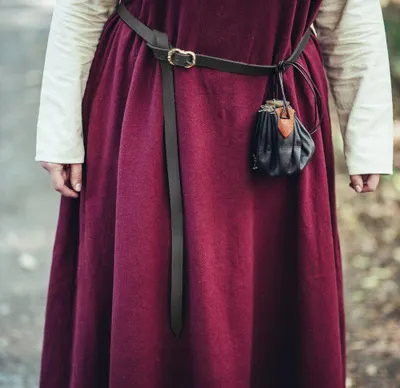 Produktbild von Schlichter Mittelalter Gürtel aus Leder schwarz 190cm