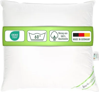 Imagen del producto de Almohada Silecomplaza, 80x80 cm, de alta calidad, con relleno de plumas, modelo Carla