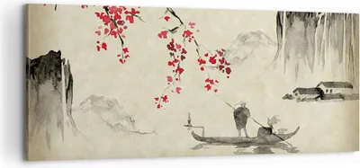 Produktbild von Bild auf Leinwand - Leinwandbild - Einteilig - Blume Kirschen Japan - 100x40cm - Wand Bild - Wanddeko - Wandbilder - Leinwanddruck - Bilder - Wanddekoration - Leinwand bilder - AB100x40-5020
