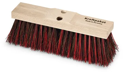 Image de Balai de rue Bahia/Elaston L.400mm avec 2 trous de manche Bois de selle