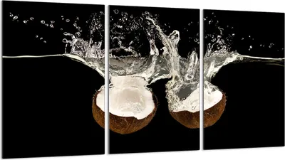 Image de Plaques de recouvrement pour cuisinière 3 pièces 30x52 Vitrocéramiquefeldabdeckung Glas, Kokosnuss Schwarz