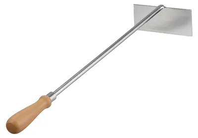 Produktbild von Ascheschaber aus Edelstahl, Holzgriff, hitzebeständig