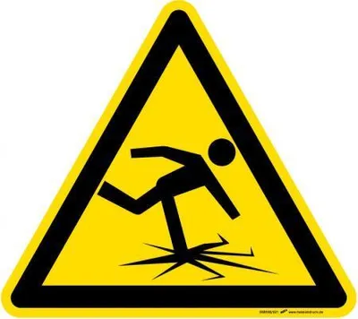 Produktbild von Warnschild - Achtung Rutschgefahr - 308538 - Gr. ca. 30x34cm