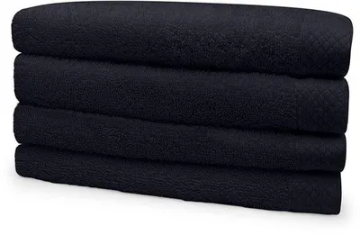 Imagen del producto de Juego de toallas Unyqoos® de 4 unidades – 50 x 100 cm | 420 g/m² | 100% algodón |  | Toallas de rizo suaves y absorbentes para el baño